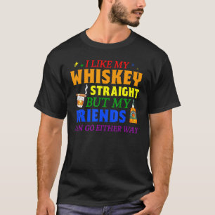 Camiseta Mb35 Eu Gosto Do Meu Hetero Whiskey Que Meus Amigo