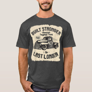 Camiseta mb 1969 Vintage Truck Birthday Construído Mais For
