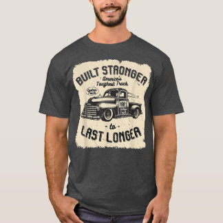Camiseta mb 1981 Vintage Truck Birthday Built Stronger To L