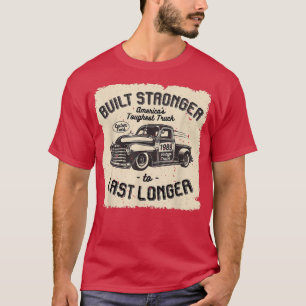 Camiseta mb 1989 Vintage Truck Birthday Construído Mais For