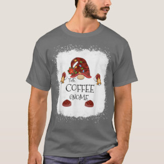 Camiseta mb Gnome do Café Luz de Natal Xadrez de Buffalo Bl