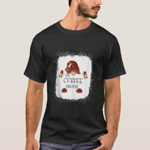 Camiseta mb Gnome do Café Xadrez de Búfalo Luz de Natal Ble