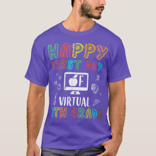 Camiseta mb Happy First Day Of Virtual 7 Grade Back To Sc