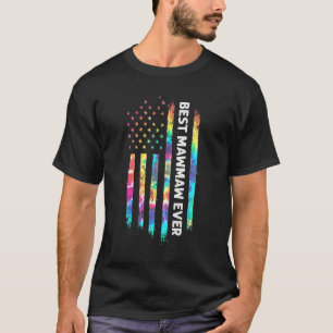 Camiseta Mb Melhor Mawmaw Ever Tie Dye Usa Bandeira da Mãe