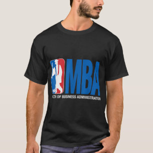 Camiseta MBA Graduação Oferta Tema de Basquete Jogar Forman
