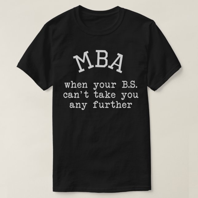 Camiseta MBA Graduação Presente para ele seu mestrado Gradu (Frente do Design)