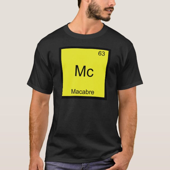 Camiseta Mc - Símbolo de Elemento de Química Diver (Frente)