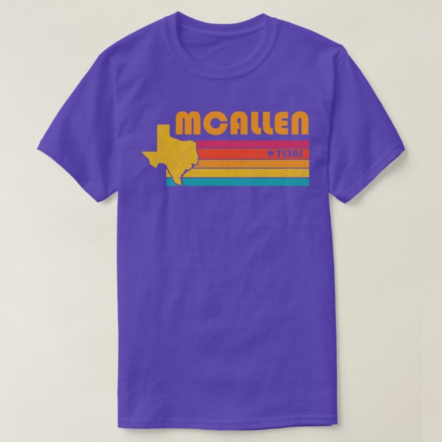 Camiseta McAllen Texas Vintage desapontou Souvenir (Frente do Design)