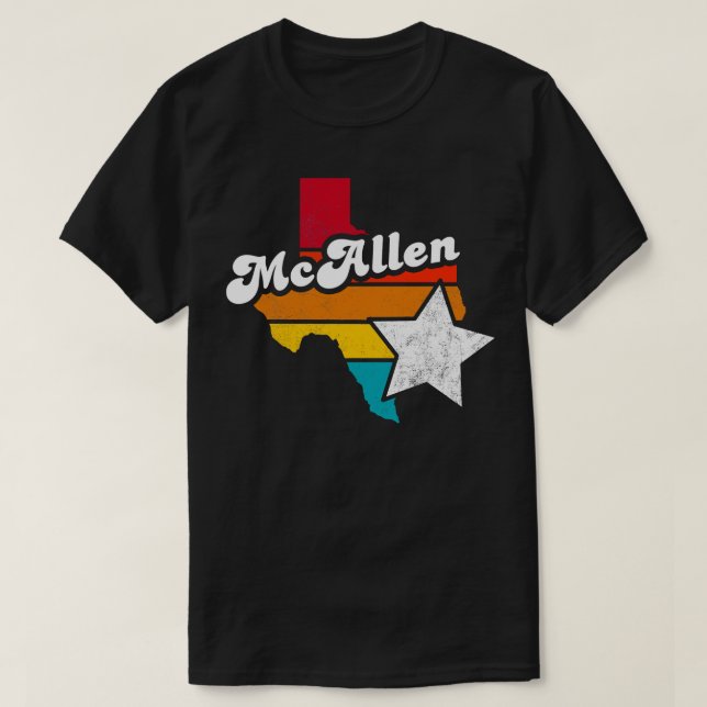 Camiseta McAllen Texas Vintage desapontou Souvenir 1 (Frente do Design)