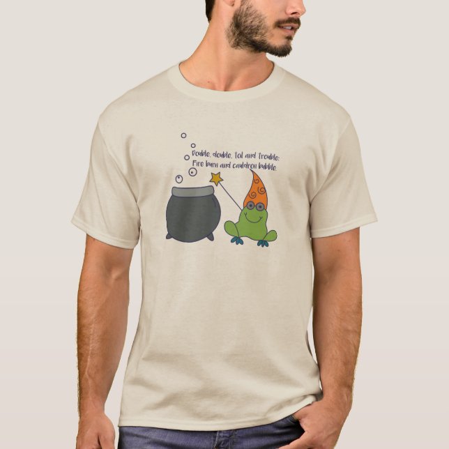 Camiseta McBeth cómico o Dia das Bruxas (Frente)