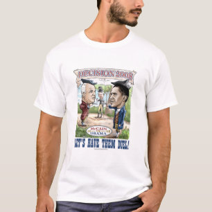 Camiseta McCain contra o duelo de Obama