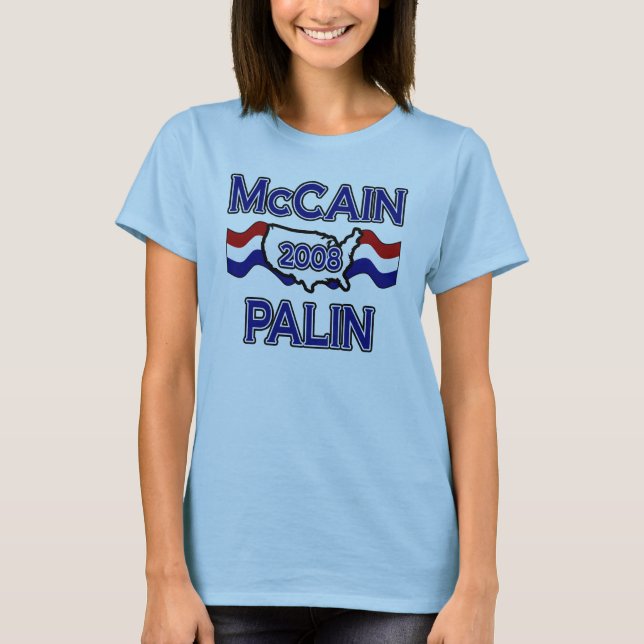 Camiseta McCain Palin 2008 t-shirt (Frente)