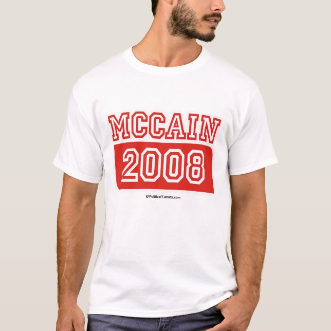 Camiseta McCain para o presidente/o t-shirt/John de John (Frente)