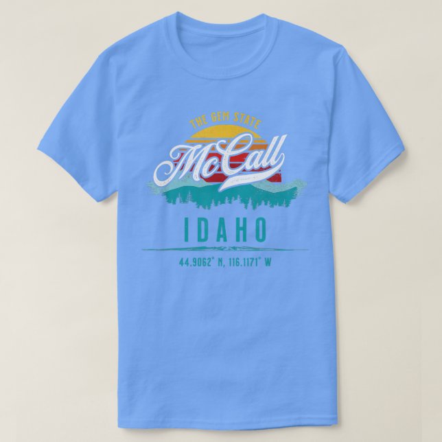 Camiseta McCall Idaho Souvenir 1 (Frente do Design)