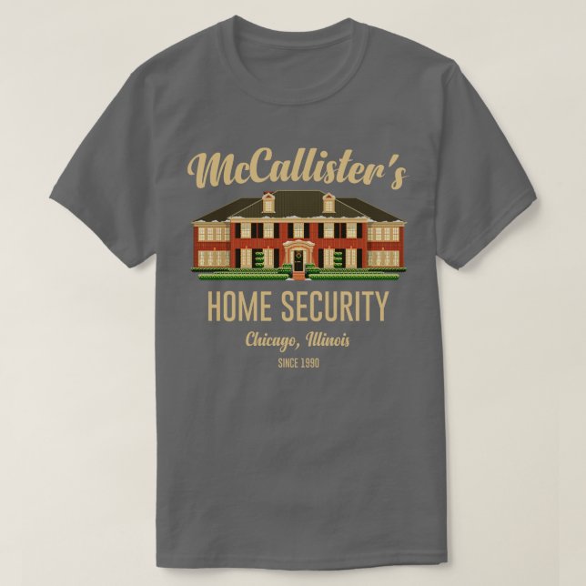 Camiseta McCallisters Home Security (Frente do Design)