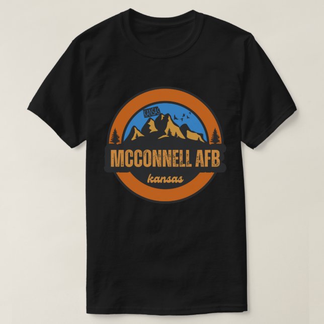 Camiseta McConnell AFB, Kansas (Frente do Design)