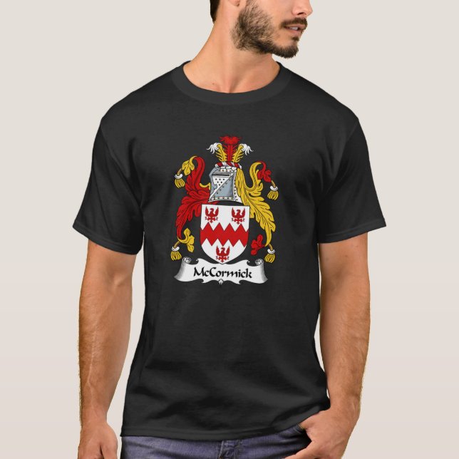 Camiseta McCormick Coat of Arms  McCormick Family Crest (Frente)