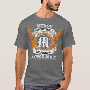Camiseta Mccormick Name Shirt Nunca Subestima A Potência