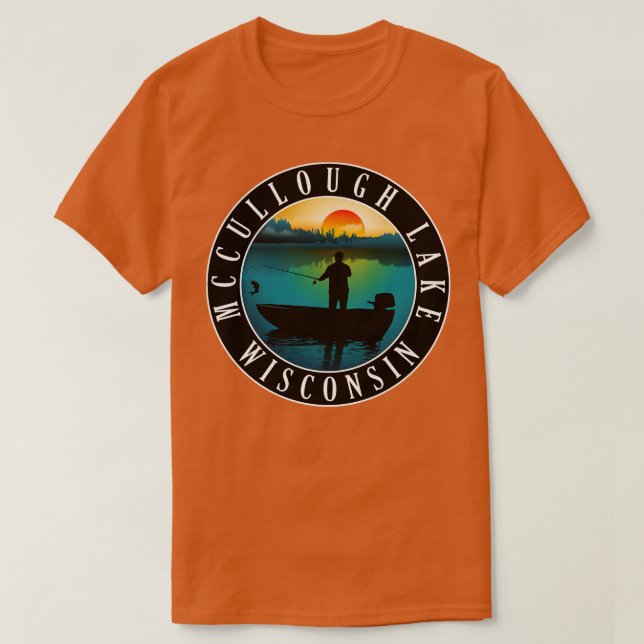 Camiseta McCullough Lake Wisconsin (Frente do Design)
