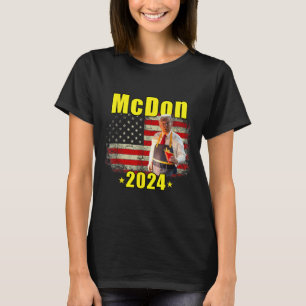 Camiseta Mcdon 2024 Funny Donald Trump Francês Fry Cozinhar