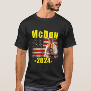 Camiseta Mcdon 2024 Funny Donald Trump Francês Fry Cozinhar