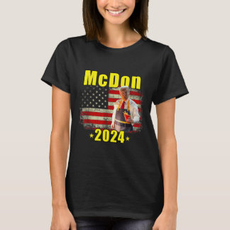 Camiseta Mcdon 2024 Funny Donald Trump French Fry Cooking F