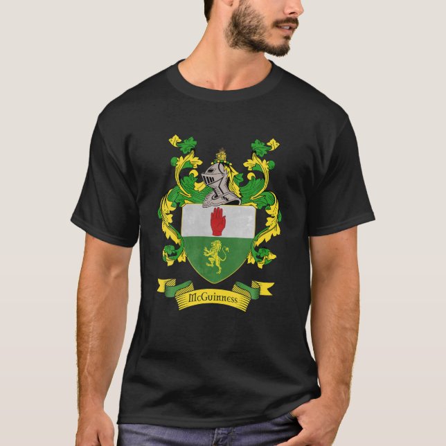 Camiseta Mcguinness Casaco De Braços | Apelido de Mcguinnes (Frente)
