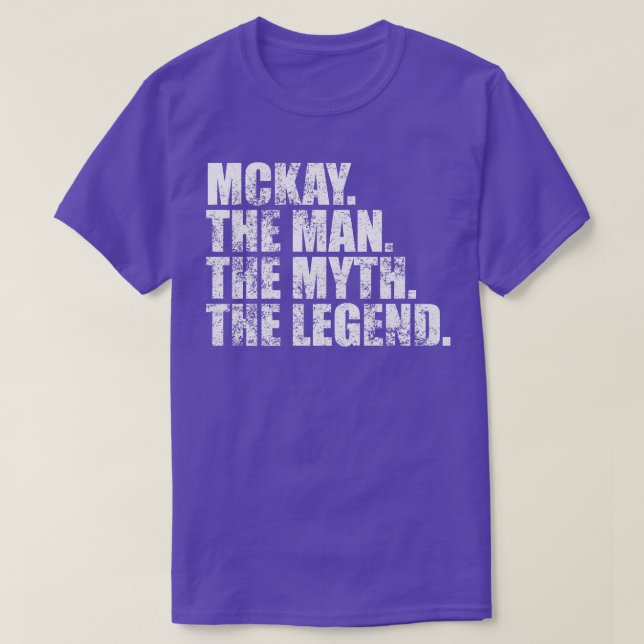 Camiseta Mckay Nome da família Mckay sobrenome Mckay Surna (Frente do Design)