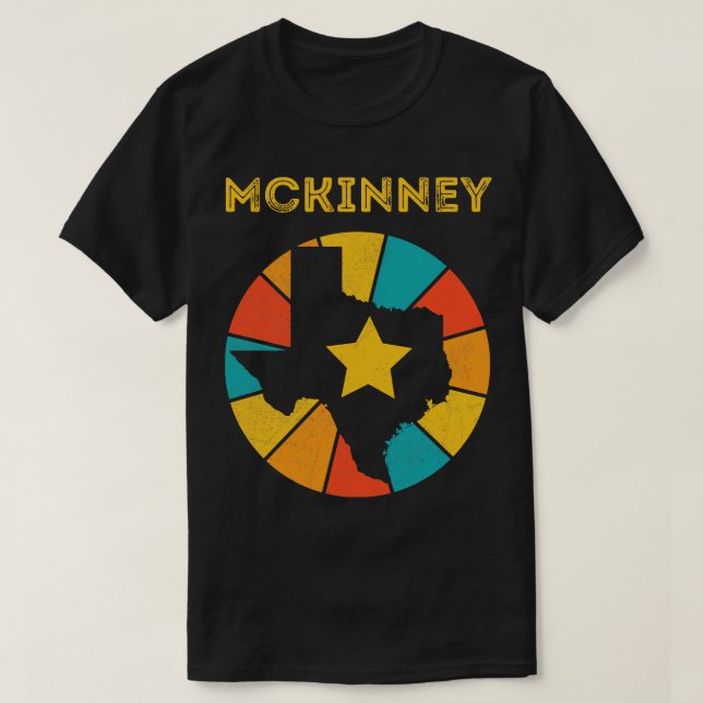 Camiseta McKinney Texas Vintage desapontou Souvenir 1 (Frente do Design)