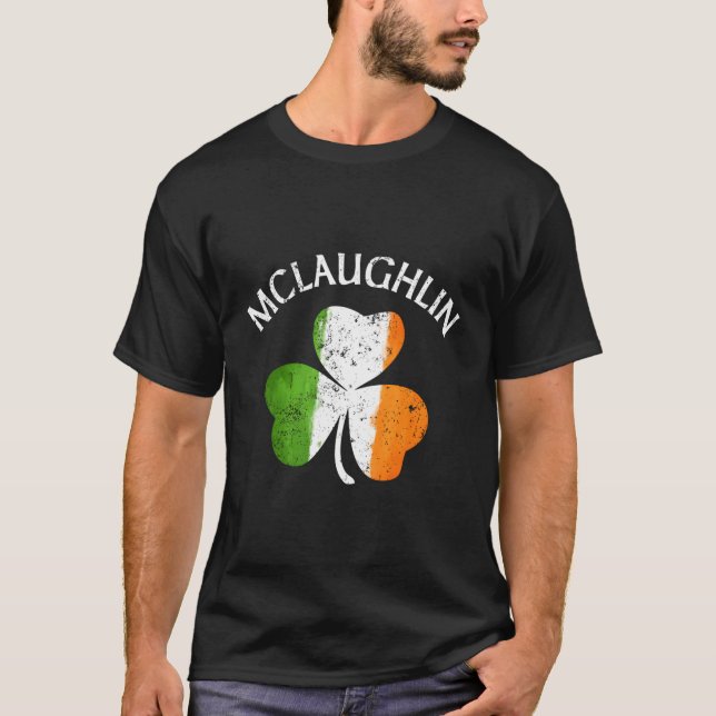 Camiseta Mclaughlin Irish Family Name (Frente)