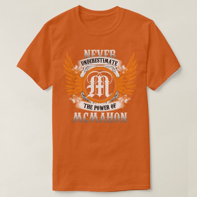 Camiseta Mcmahon Name Shirt Nunca Subestime O Poder (Frente do Design)