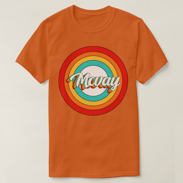 Camiseta Mcvay Name Shirt Vintage Mcvay Circle (Frente do Design)