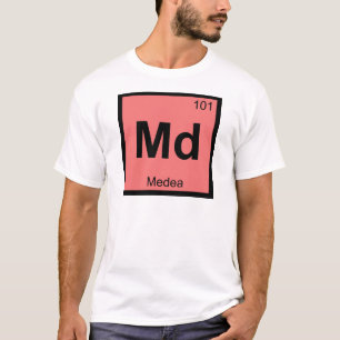 Camiseta Md - Medeia Símbolo da Tabela Periódica Química Gr