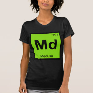 Camiseta Md - Medusa Gorgon Tabela Periódica Química