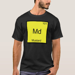 Camiseta Md - Símbolo de Elemento Químico Engraçado de M