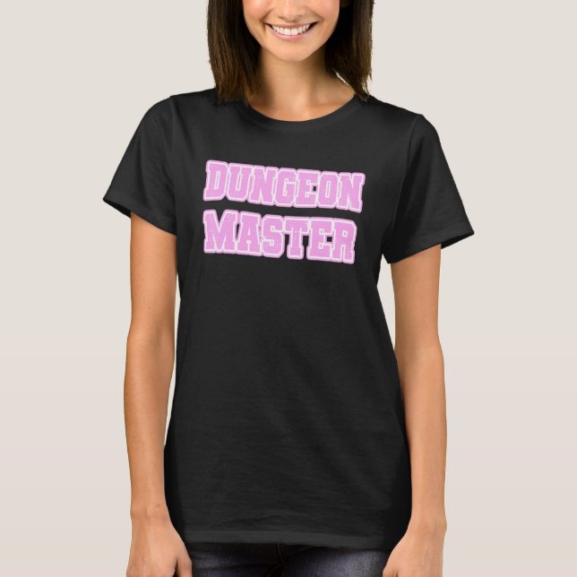 Camiseta Mdf Dungeon, Rosa, Mestre Figurino, Gamer Girl (Frente)
