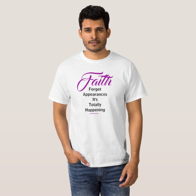 Camiseta MDILLONDESIGNS.COM apresenta #FAITH (Frente Completa)