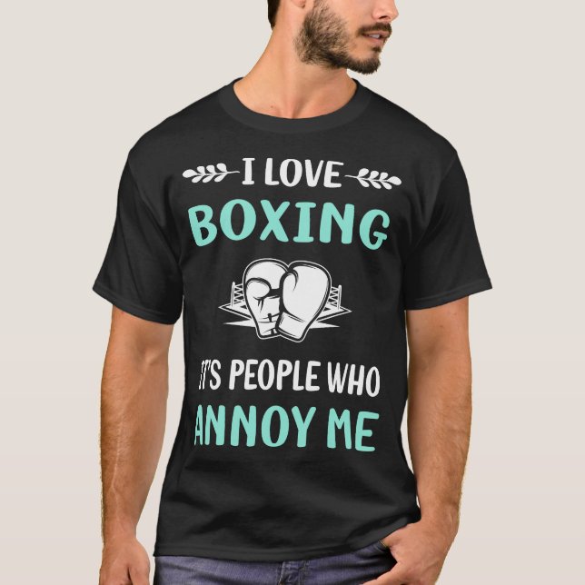 Camiseta Me Aborre Boxeando (Frente)