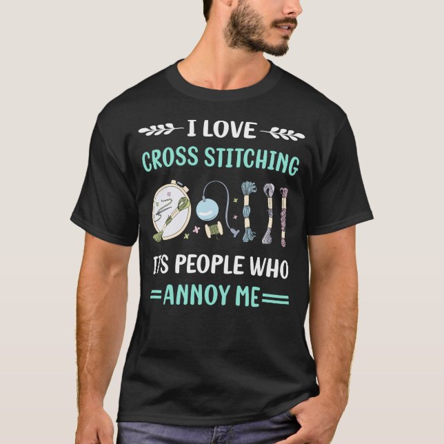 Camiseta Me Aborreça com Ponto de Cruz (Frente)
