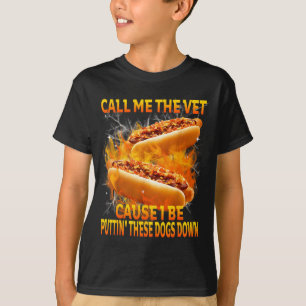 Camiseta Me Chama de Veterinário Porque Eu Estou Derrubando