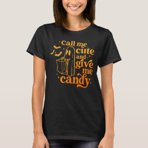 Camiseta Me Chame De Bonito E Me Dê Um Docinho Ghost Engraç