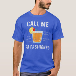 Camiseta Me Chame de Coquetel Old Fashioned Engraçado