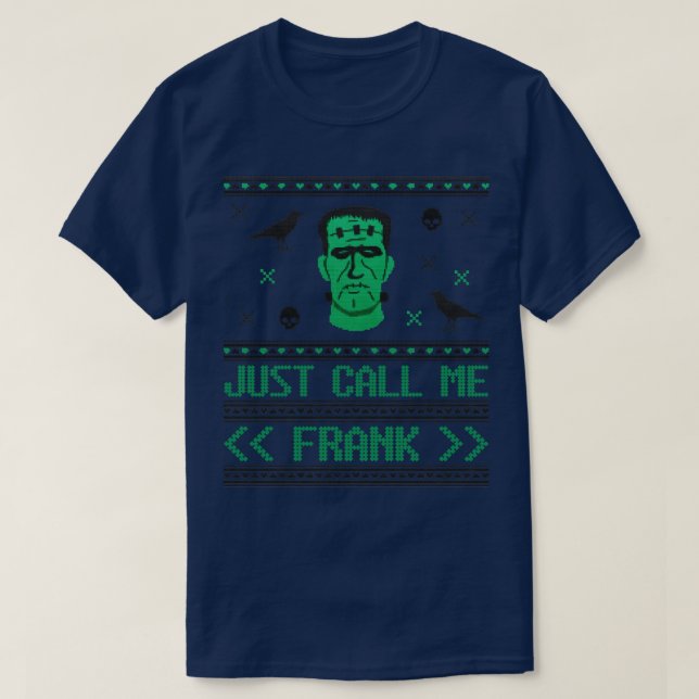 Camiseta Me Chame de Frank Classic Monster Halloween (Frente do Design)