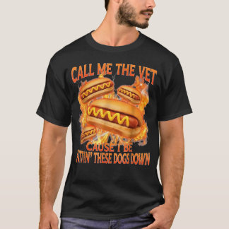 Camiseta Me Chame De Veterinário Colocando Esses Cachorros