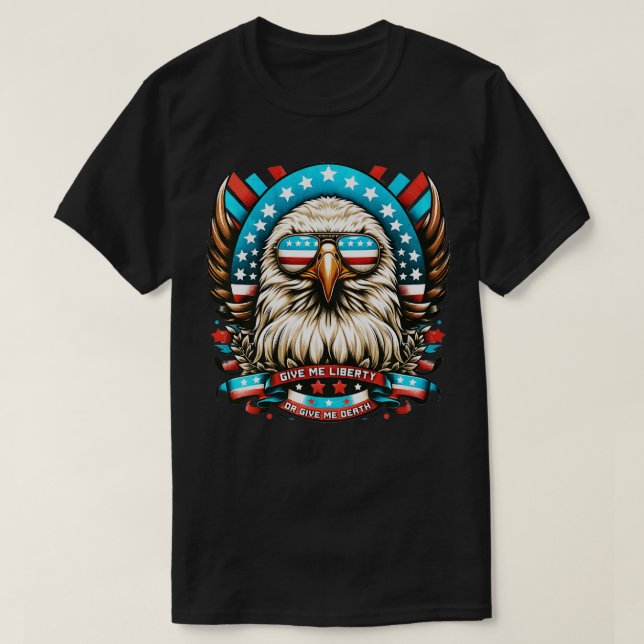 Camiseta Me Dê Liberdade Ou Me Dê Morte (Frente do Design)