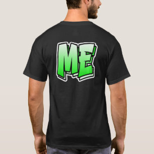 Camiseta Me Design em Estilo Grafite que Diz Me