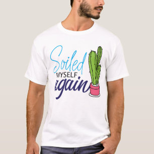 Camiseta Me Encharcava Novamente Engraçado Design Cactus