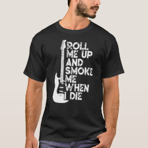 Camiseta Me Envolva E Fuma Quando Morrer De Violão