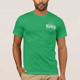 Camiseta Me esfregue por sorte. Rua de Shamrock. Dia de Pat