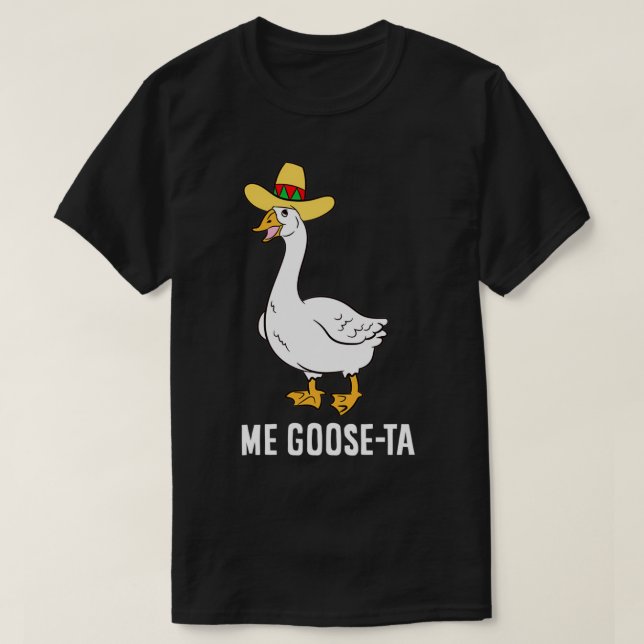 Camiseta Me Goose Ta Meican Funny Spanish Goose Pun Pullove (Frente do Design)